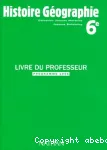 Histoire-géographie 6° : livre du prof. / Nathan / 1996